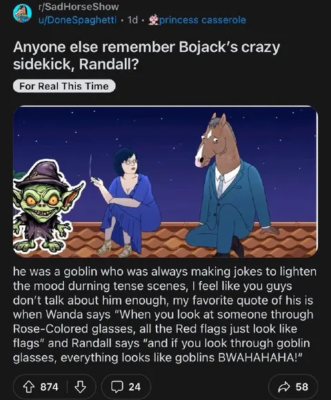 BoJack's Goblin Sidekick Randall