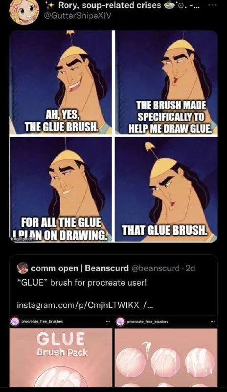 Kuzco Glue Brush Logic
