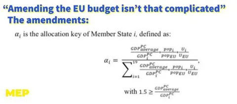 Amending the EU Budget Formula