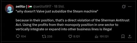 Valve Subsidizes the Steam Machine