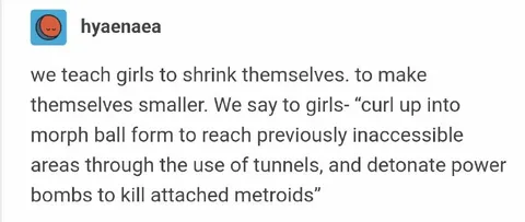 Teaching Girls to Become Morph Balls