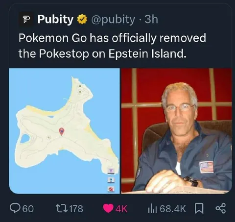 Pokéstop Removed From Epstein Island