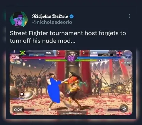 Street Fighter Nude Mod Fail