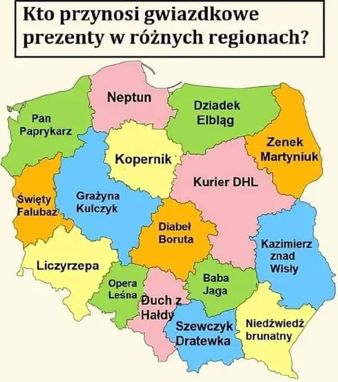 Kto przynosi gwiazdkowe prezenty?