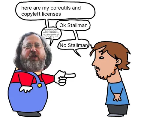 Stallman Rejects Copyleft