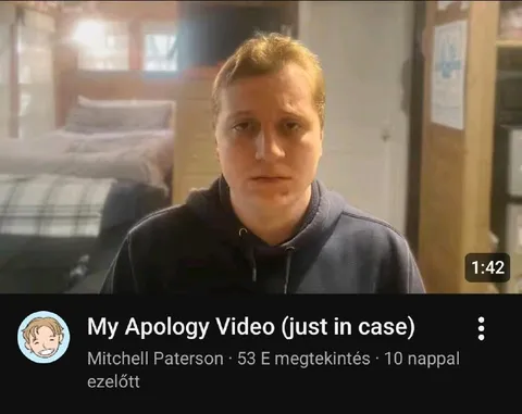 My Apology Video Just in Case