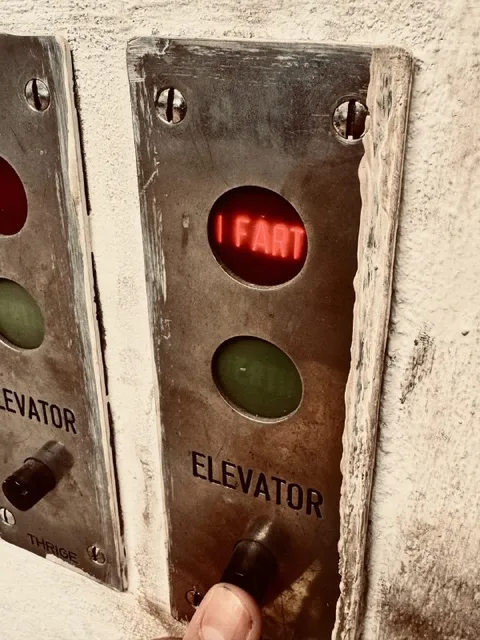 I FART Elevator Button