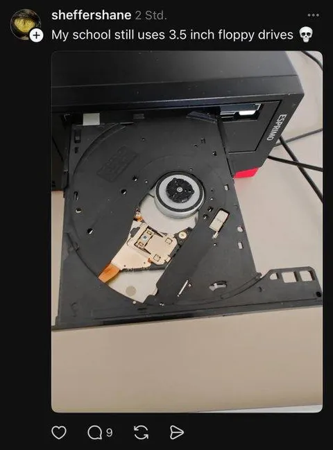School Uses Floppy Drives