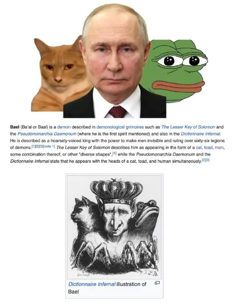 Putin Cat Pepe Demon