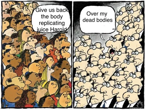 Give Us Back the Body-Replicating Juice