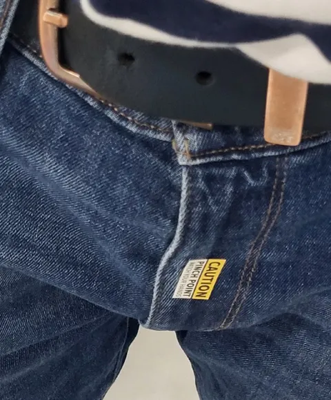 Jeans Pinch Point Warning
