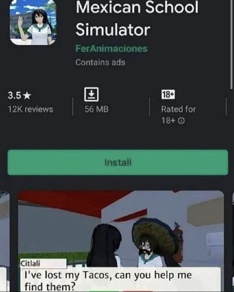 Mexican School Simulator Tacos