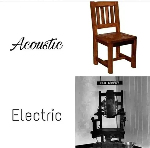 Acoustic vs Electric Chair