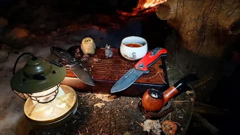 Лесное чаепитие с ножами