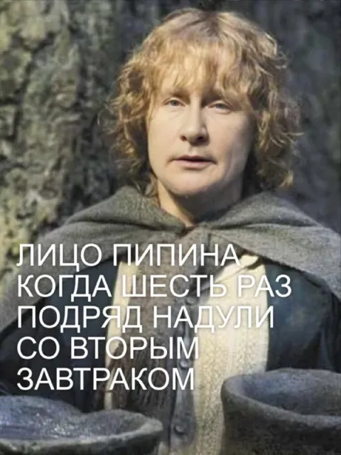 Лицо Пиппина без второго завтрака