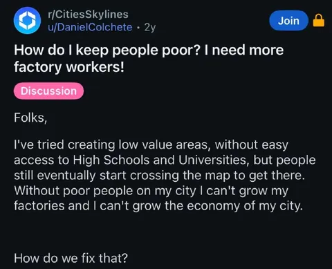 How Do I Keep People Poor?