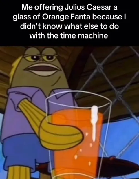 Offering Julius Caesar Orange Fanta