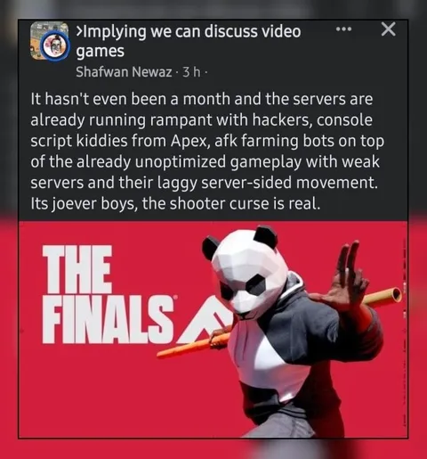 The Finals Already Has Hackers