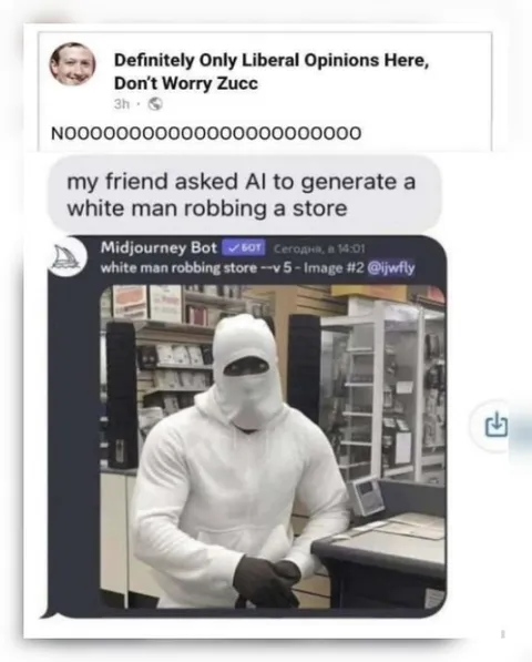 White Man Robbing Store AI Fail