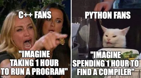 C++ Fans vs Python Fans