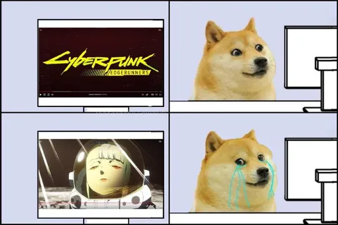 Doge смотрит Cyberpunk Edgerunners