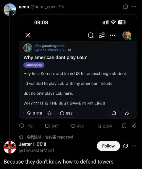 Why Americans Don’t Play LoL