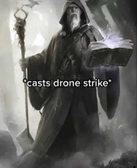 Wizard Casts Drone Strike