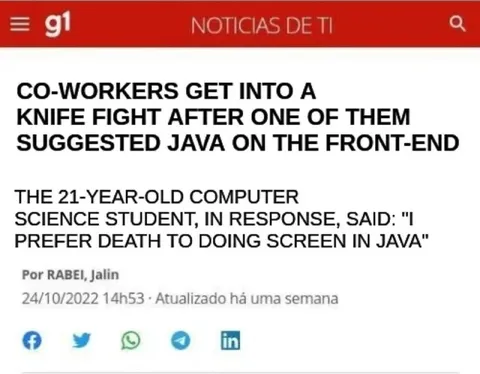 Java Front-End Knife Fight