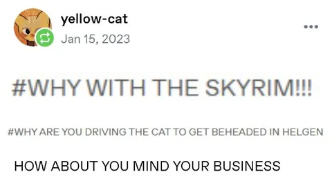 Mind Your Own Business Skyrim