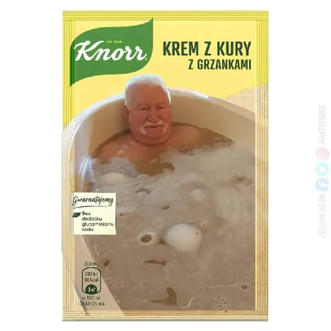 Kąpiel w zupie Knorr