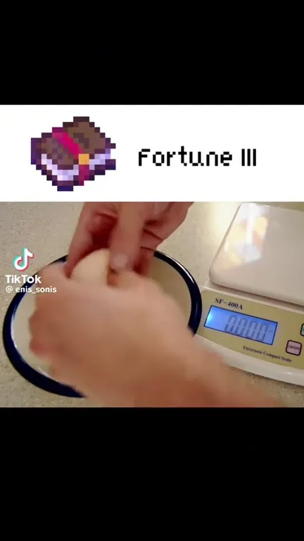 Fortune III weighs four eggs