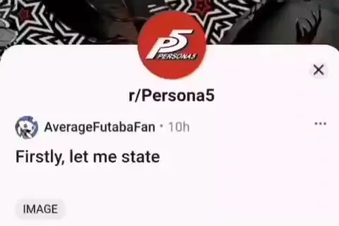Firstly, Let Me State