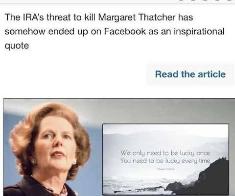 IRA Threat Inspirational Quote
