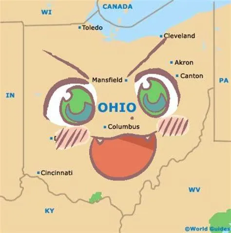 Ohio Map Has Feelings