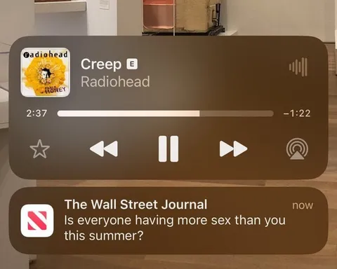 Wall Street Journal Creep Notification