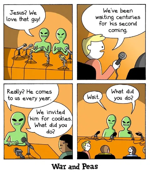 Aliens Waiting for Jesus