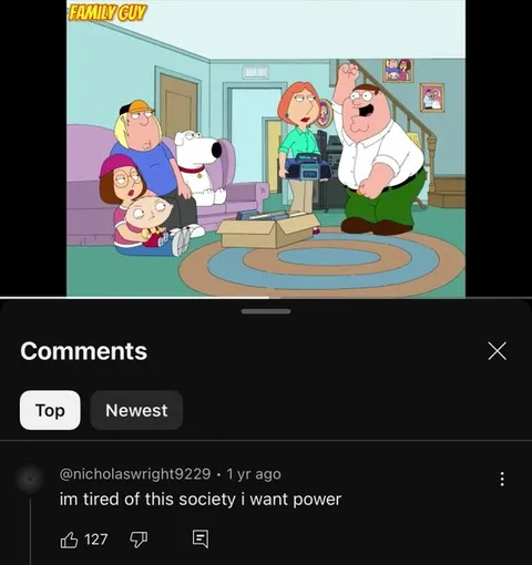I’m tired of this society