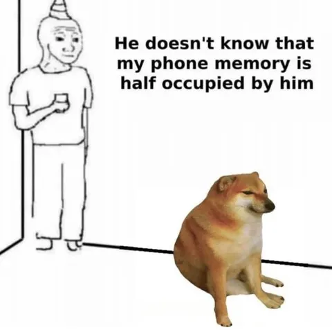 Phone Memory Occupied by Him