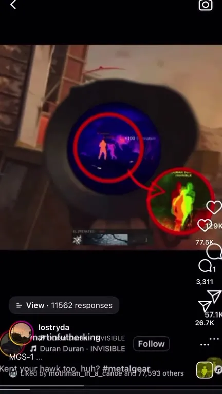 Invisible Metal Gear Enemy