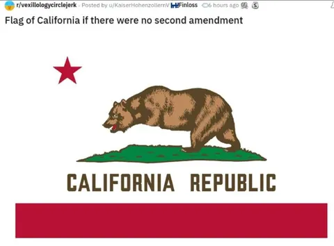 California Flag Without Guns