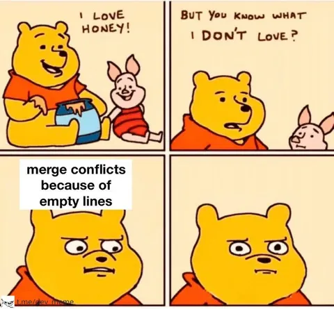 Pooh Merge Conflict Rage