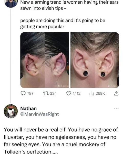 You Will Never Be a Real Elf
