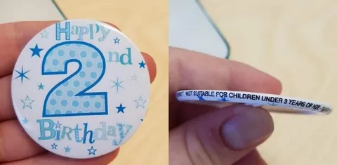 Second Birthday Safety Warning
