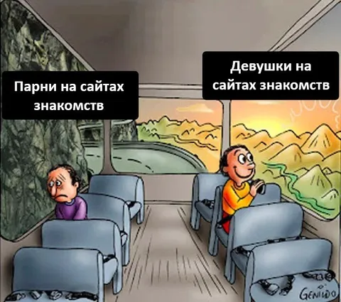 Парни и девушки на сайтах знакомств