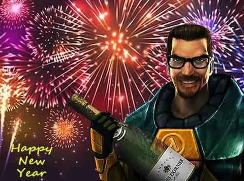 Gordon Freeman New Year Celebration