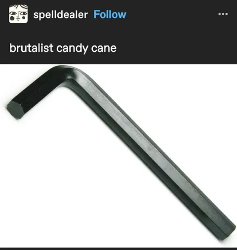 Brutalist Candy Cane