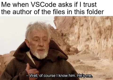 VSCode Trusts the Folder Author