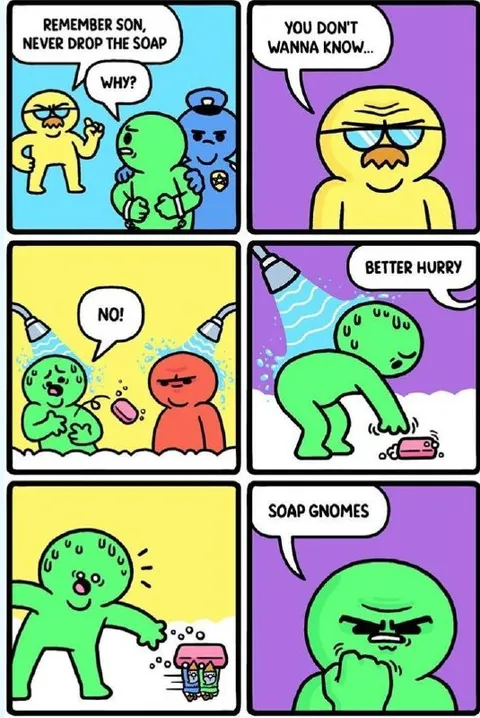 Soap Gnomes Pun Comic