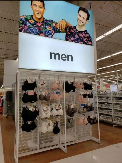 Men’s Section Full of Bras