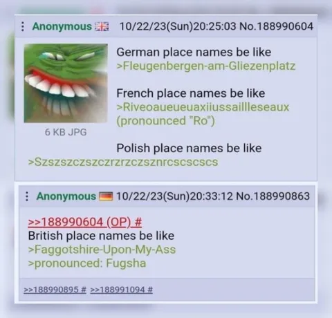 Place Names Be Like